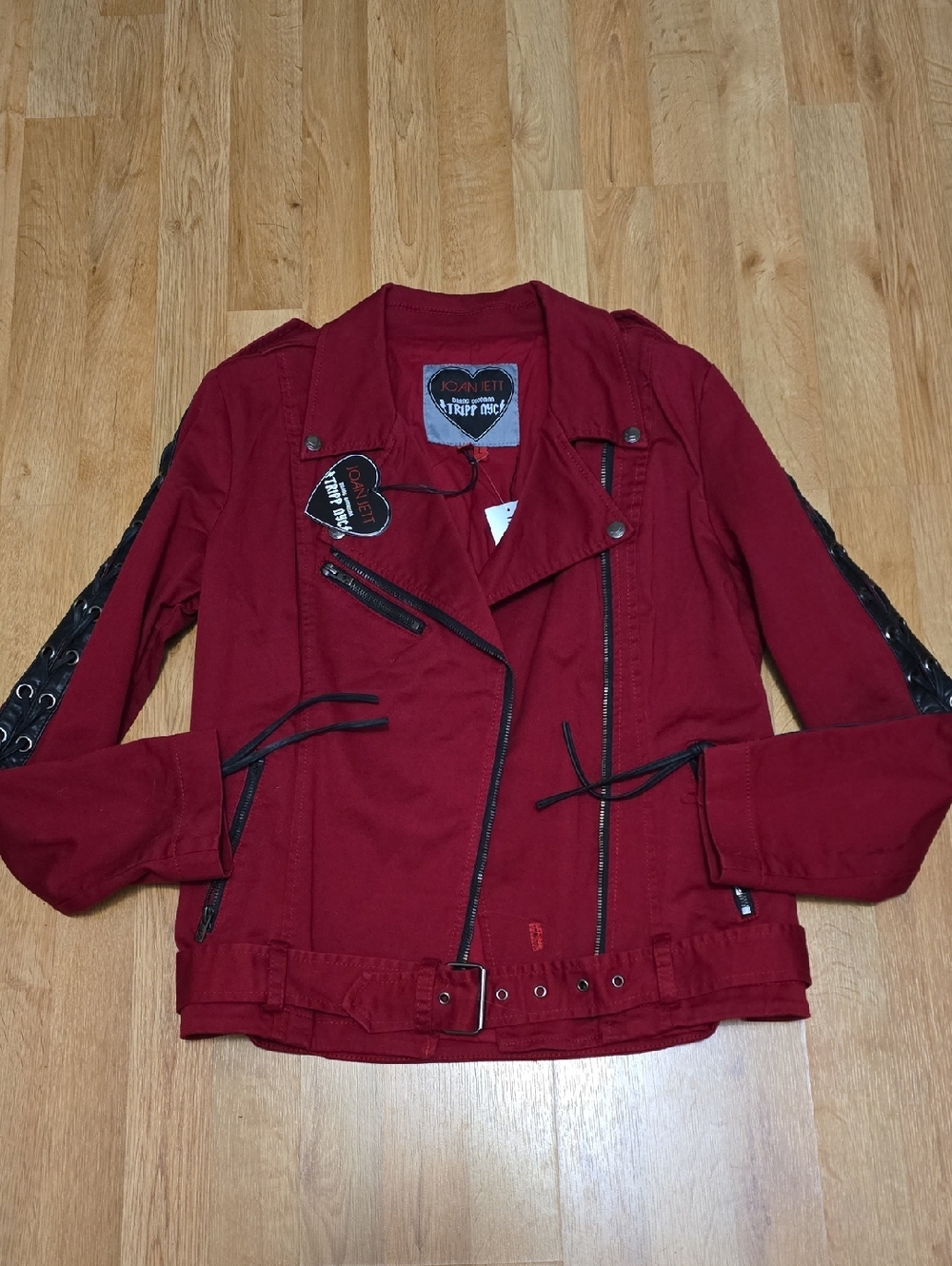 Hot Topic TRIPP Joan Jett Moto Jacket NWT Sz L - Picture 4 of 9